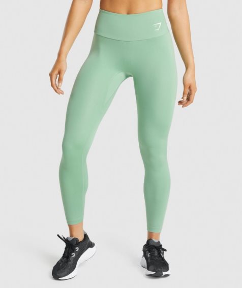 Legginsy Gymshark Treningowe Damskie Głęboka Zielone | PL 560HVA